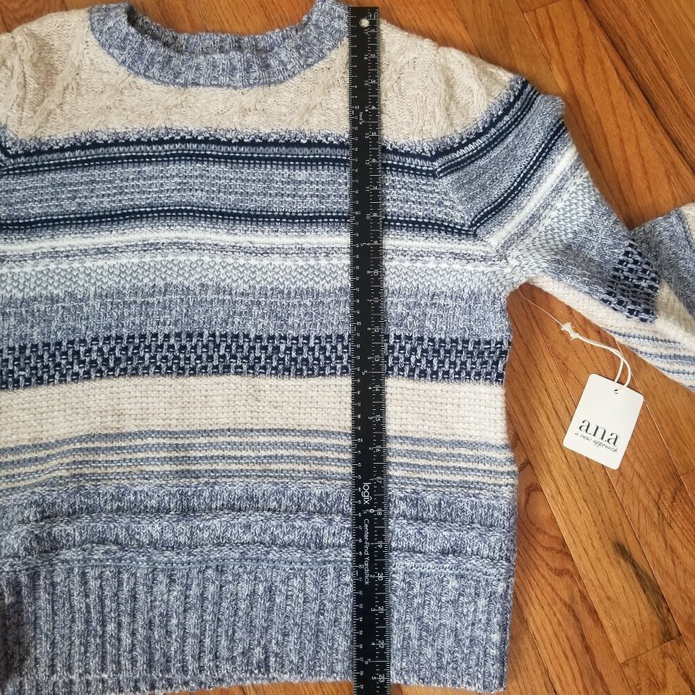 a.n.a striped sweater L - Picture 7 of 7